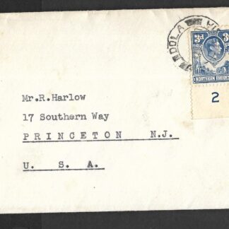 Northern Rhodesia 1947 GVI cover from Ndola to USA