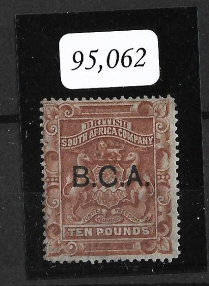 BCA/Nyasaland 1891 Ten Pounds SG 17 mint with BPA Cert