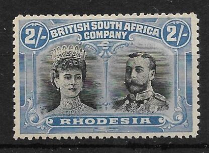 Rhodesia Double Head Two Shillings SG 153 mint