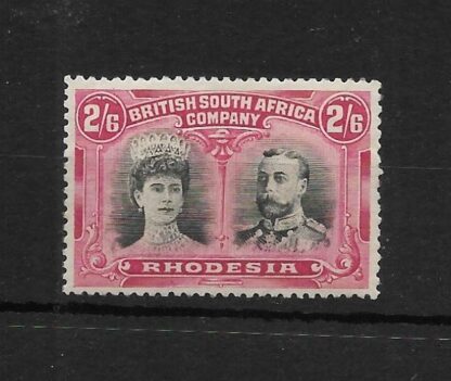 Rhodesia Double Head Two Shillings and Six Pence SG 157 mint