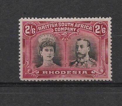 Rhodesia Double Head Two Shillings and Six Pence SG 156 mint