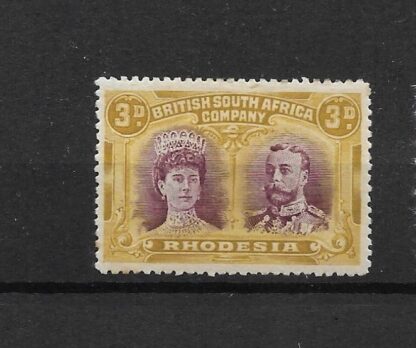 Rhodesia Double Head Three Pence SG 136 mint