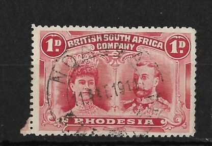 Double Head One Penny with NDANGA(DC) postmark