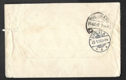 Rhodesia 1912 cover from Belingwe to Sweden cover - Image 2