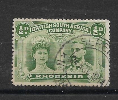 Rhodesia Double Head HalfPenny with SERENJE (DC) postmark