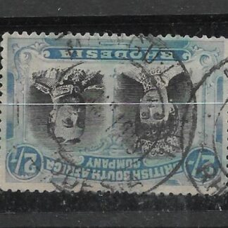 Rhodesia Double Head Two Shillings with MONGULEALUI (DC) postmark