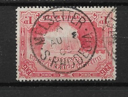 Rhodesia 1905 Victoria Falls One Penny with MELSETTER code A Month Day (SC) postmark