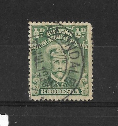 Rhodesia Admiral HalfPenny with AVONDALE (DC) postmark