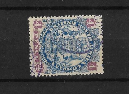 Rhodesia 1896 Four Pence with SELUKWE in blue (SC) postmark