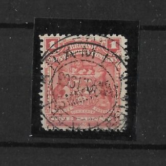 Rhodesia 1898 One Penny with KHAMI (DC) postmark