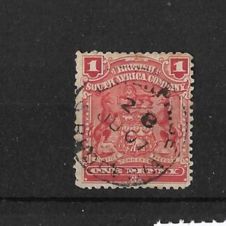 Rhodesia 1898 One Penny with ENTERPRISE Manuscript above Date (SC) postmark