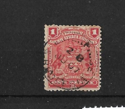 Rhodesia 1898 One Penny with ENTERPRISE Manuscript above Date (SC) postmark
