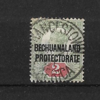 Bechuanaland 1891 Two Pence with FRANCISTOWN S.AFRICA (SC) postmark