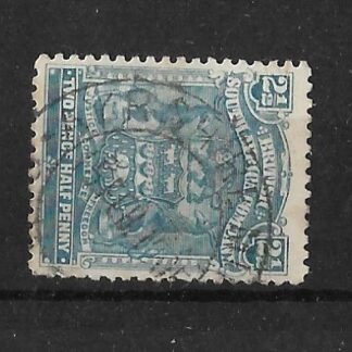 Rhodesia 1898 Two Half Penny  with AYRSHIRE MINE  (DC) postmark
