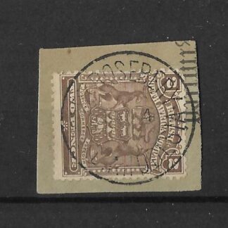 Rhodesia 1898 Two Pence with FORT ROSEBERRY Day only (SC) postmark