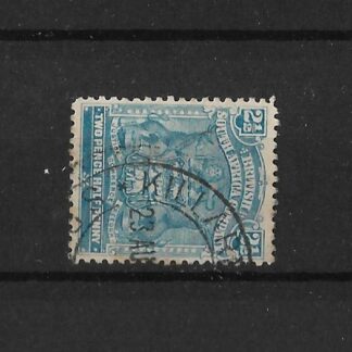 Rhodesia 1898 Two and a HalfPence with KILLARNEY MINE (DC) postmark
