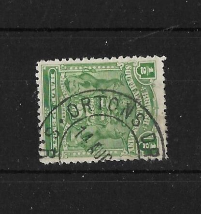 Rhodesia 1898 HalfPenny with ORTONS DRIFT (DC) postmark