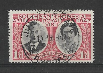 Southern Rhodesia GVI One Penny with JUNCTION GATE (DC) postmark