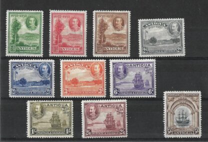 Antigua 1932 GV Tercentenary set SG 81/90 mint
