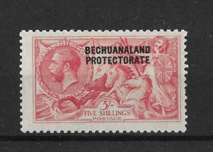 Bechuanaland 1913 GV Five Shillings Seahorse SG 89 mint