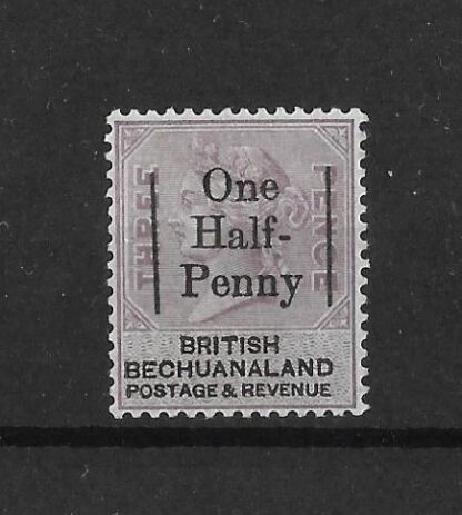 Bechuanaland 1888 QV One Half Penny overprint SG 29 unmounted mint