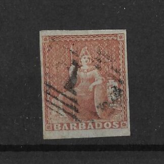 Barbados 1852 QV Four Pence SG 5 fine used