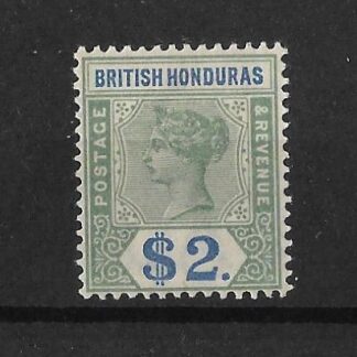 British Honduras 1891 QV Two Dollars SG 64 mint