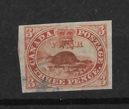 Canada 1852 Three Pence Beaver SG 8 fine used
