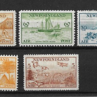 Newfoundland 1933 GV Air set mint