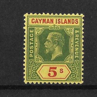 Cayman Islands 1912 GV Five Shillings SG 51 mint
