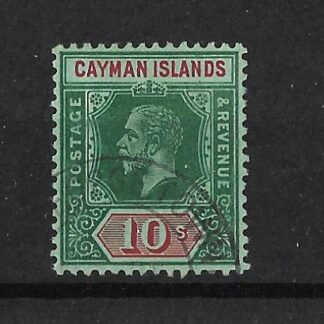 Cayman Islands 1912 GV Ten Shillings SG 52 fine used