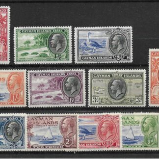 Cayman Islands 1935 GV set SG 96/107 mint