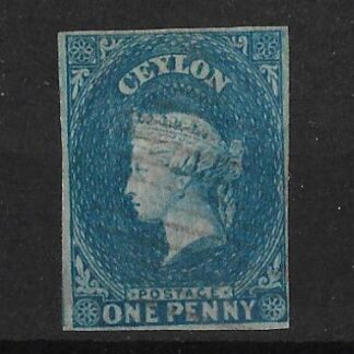 Ceylon 1857 QV One Penny SG 2a fine used