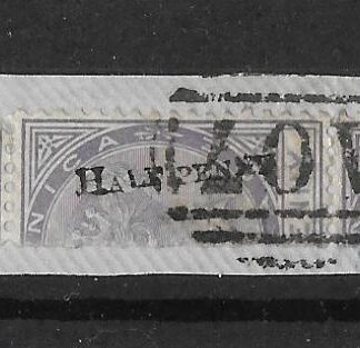 Dominica 1882 QV Half Pence strip of 3 SG 10 fine used
