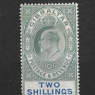 Gibraltar 1903 EVII Two Shillings SG 52 mint