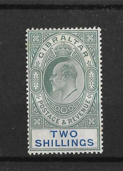 Gibraltar 1903 EVII Two Shillings SG 52 mint