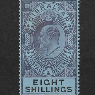 Gibraltar 1903 EVII Eight Shillings SG 54 mint