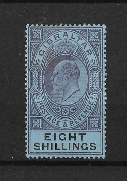 Gibraltar 1903 EVII Eight Shillings SG 54 mint