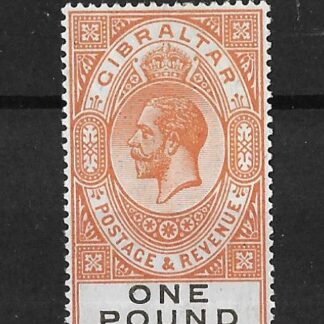 Gibraltar 1925 GV One Pound SG 107 mint