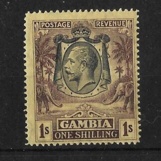 Gambia 1929 GV One Shilling SG 134a mint
