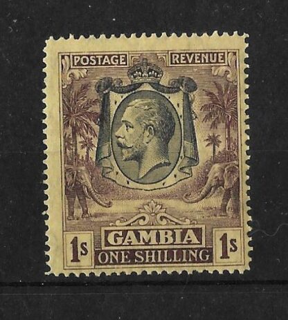 Gambia 1929 GV One Shilling SG 134a mint