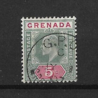 Grenada 1904 EVII Five Shillings SG 75 fine used