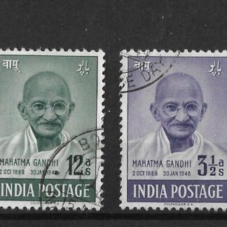 India 1948 Gandhi set SG 305/308 fine used
