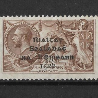 Ireland 1922 GV Two Shillings and Six Pence Seahorse SG 18 mint