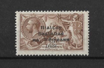 Ireland 1922 GV Two Shillings and Six Pence Seahorse SG 18 mint