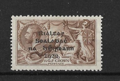 Ireland 1922 GV Two Shillings and Six Pence Seahorse SG 18 mint