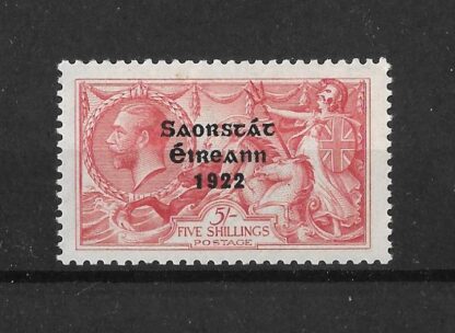 Ireland 1922 GV Two Shillings and Six Pence Seahorse unmounted mint