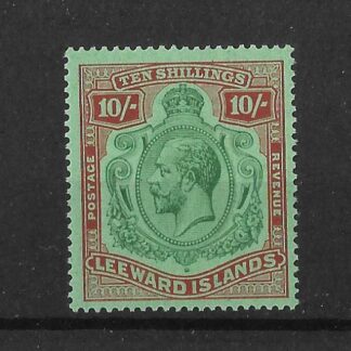 Leeward Islands 1921 GV Ten Shillings SG 79 mint