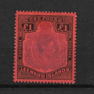 Leeward Islands 1938 GVI One Pound SG 114 mint