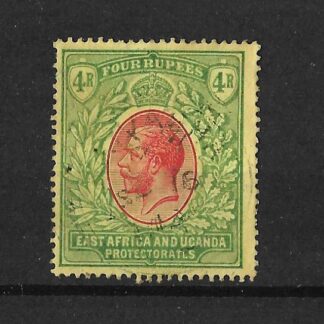 East Africa 1912 GV Four Rupees SG 56 fine used